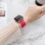 Transparentný silikónový remienok pre Apple Watch 41 mm / 40 mm / 38 mm - ružový