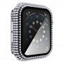 Puzdro osadené kamienky s tvrdeným sklom pre Apple Watch 40 mm - číre