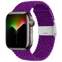Nylonový remienok s farebnými bodkami pre Apple Watch 42mm / 41mm / 40mm / 38mm - fialový