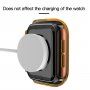 Transparentné puzdro s tvrdeným sklom pre Apple Watch 38 mm - oranžové