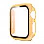 Transparentné puzdro s tvrdeným sklom pre Apple Watch 40 mm - oranžové