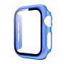 Transparentné puzdro s tvrdeným sklom pre Apple Watch 40 mm - modré