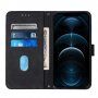 Flipové puzdro s popruhom v štýle crossbody pre iPhone 12 Pro Max - čierne