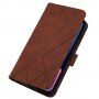 Flipové puzdro s popruhom v štýle crossbody pre iPhone 13 Pro - hnedé