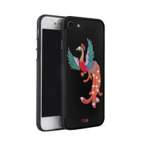 Luxusný ochranný kryt pre Apple iPhone SE (2020/2022) / 8 / 7 s výšivkou – páv