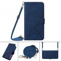 Flipové puzdro s popruhom v štýle crossbody pre iPhone 11 Pro - modré