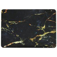 Matný kryt pre MacBook Pro 13" (A1706 / A1708 / A1989 / A2159) - čiernozlatý mramor