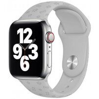 Silikónový remienok so vzorom labiek pre Apple Watch Ultra 49mm / 46mm / 45mm / 44mm / 42mm - sivý