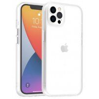 Kingsteel Wolf ochranný kryt so sklenenou zadnou stranou pre iPhone 12 / 12 Pro - číry