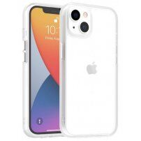 Kingsteel Wolf ochranný kryt so sklenenou zadnou stranou pre iPhone 13 - číry