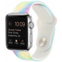 Silikónový remienok s batikovaným vzorom pre Apple Watch 42mm / 41mm / 40mm / 38mm - farebný