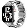 Elegantný remienok z nehrdzavejúcej ocele pre Apple Watch 42mm / 41mm / 40mm / 38mm - strieborný