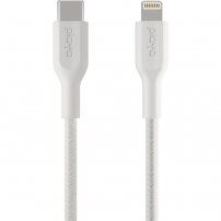 Belkin Playa odolný kábel MFi Lightning / USB-C pre iPhone / iPad – 1 m - biely
