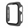 Transparentné puzdro s tvrdeným sklom pre Apple Watch 40 mm - sivé