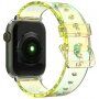 Transparentný meňavý remienok pre Apple Watch 41 mm / 40 mm / 38 mm - žltý