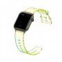 Transparentný meňavý remienok pre Apple Watch 41 mm / 40 mm / 38 mm - žltý