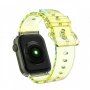 Transparentný meňavý remienok pre Apple Watch 41 mm / 40 mm / 38 mm - žltý