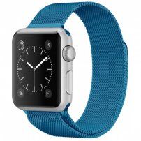 Kovový remienok milánsky ťah pre Apple Watch 42mm / 41mm / 40mm / 38mm - modrý