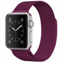 Kovový remienok milánsky ťah pre Apple Watch Ultra 49mm / 46mm / 45mm / 44mm / 42mm - fialový