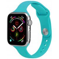 Tenký silikónový remienok pre Apple Watch 41 mm / 40 mm / 38 mm - tyrkysový