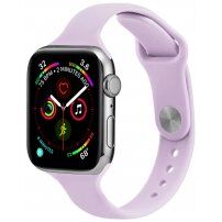 Tenký silikónový remienok pre Apple Watch 45 mm / 44 mm / 42 mm - orgovánový