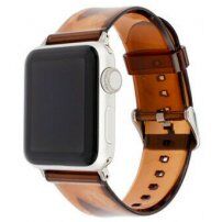 Transparentný silikónový remienok pre Apple Watch 45 mm / 44 mm / 42 mm - hnedý