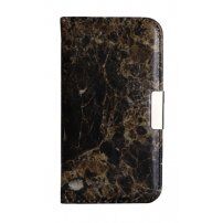 Flipové puzdro pre iPhone 5 / 5S / SE (2016) – čierny mramor
