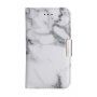 Flipové puzdro pre iPhone 5 / 5S / SE (2016) – biely mramor