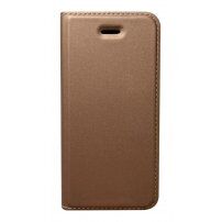 DUX DUCIS flipové puzdro pre iPhone 5 / 5S / SE (2016) - ružovo-zlaté