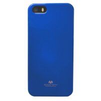 MERCURY GOOSPERY ochranný trblietavý kryt pre iPhone 5 / 5S / SE (2016) - modrý