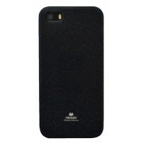 MERCURY GOOSPERY ochranný trblietavý kryt pre iPhone 5 / 5S / SE (2016) - čierny