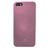 MERCURY GOOSPERY ochranný trblietavý kryt pre iPhone 5 / 5S / SE (2016) - svetloružový