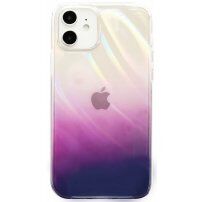 Ochranný meňavý kryt pre iPhone 12 / 12 Pro - ružovo-fialový