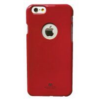 MERCURY GOOSPERY ochranný trblietavý kryt pre Apple iPhone 6 / 6S – červený
