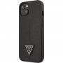 Guess Saffiano Triangle kryt pre iPhone 13 - čierny