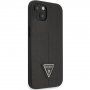 Guess Saffiano Triangle kryt pre iPhone 13 - čierny