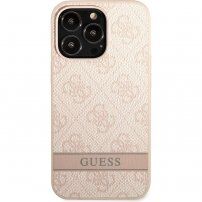 Guess 4G Stripe kryt pre iPhone 13 Pro Max - ružový
