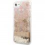 Guess Liquid Glitter Paisley kryt pre iPhone 7 / 8 / SE (2020/2022) - zlatý