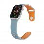 Kožený remienok s kolíčkovým zapínaním pre Apple Watch Ultra 49mm / 46mm / 45mm / 44mm / 42mm - modrý