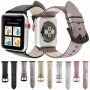 Metalický kožený remienok pre Apple Watch 42mm / 41mm / 40mm / 38mm - hnedý