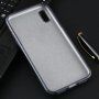 Trblietavý kryt pre iPhone XR - tmavosivý