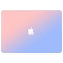 Matný kryt pre MacBook Pro 15" (A1398) - ružovomodrý