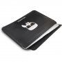 Karl Lagerfeld Head Embossed obálka pre MacBook do 16" - čierna