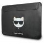 Karl Lagerfeld Choupette Head Embossed obálka pre MacBook do 16" - čierna