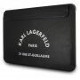Karl Lagerfeld Saffiano RSG Embossed obálka pre MacBook do 16" - čierna