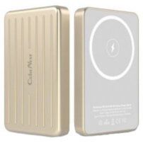 CubeNest S1B0 magnetická bezdrôtová powerbanka s portom USB-C - 5 000 mAh - zlatá