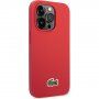 Lacoste Iconic Petit Pique Logo kryt pre iPhone 14 Pro Max - červený