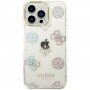 Guess Peony Glitter kryt pre iPhone 14 Pro Max - biely
