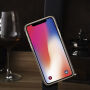 2v1 štýlové odnímateľné flipové puzdro pre Apple iPhone XS / iPhone X – svetlohnedé