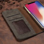 2v1 štýlové odnímateľné flipové puzdro pre Apple iPhone XS / iPhone X – sivé